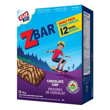Kid Zbar Chocolate Chip Organic Energy Bar 36 Grams X 12 Count by Clif Bar