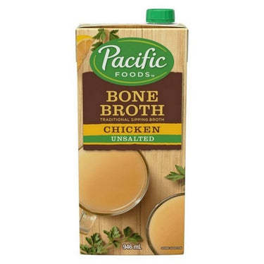 Pacific Foods, Bone Broth Chicken Unsalted, 946 Ml (Case Of 12)