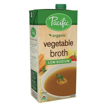 Pacific Foods, Organic Vegetable Broth Low Sodium, 1 Liter (Case Of 12)