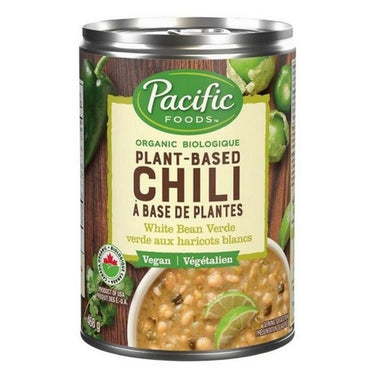 Pacific Foods, Organic Plant Based Chili White Bean, 468 Grams (Case Of 12)