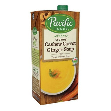 Pacific Foods, Organic Cashew Carrot Ginger, 1 Liter (Case Of 12)