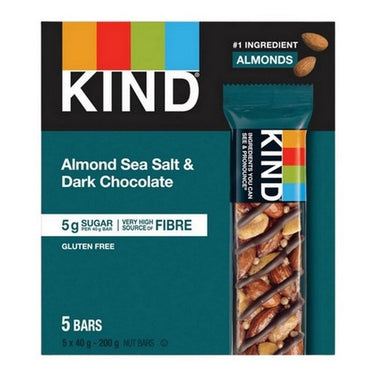 Kind, Almond Sea Salt And Dark Chocolate Bar, 40 Grams / 5 Pack (Case Of 10)