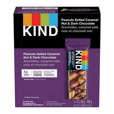 Kind, Peanuts Salted Caramel Nut And Dark Chocolate, 40 Grams (Case Of 12)