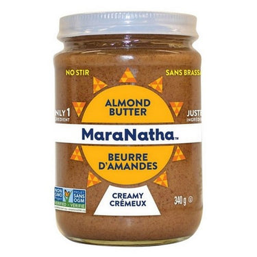 Almond Butter No Stir Creamy 340 Grams by Maranatha