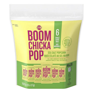 BoomChickaPop Sea Salt Popcorn 6 X 17 Grams by BoomChickaPop