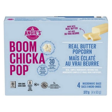 Microwave Popcorn Real Butter 4 X 93 Grams by BoomChickaPop