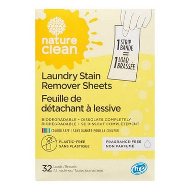 Nature Clean, Laundry Stain Remover Strips, 32 Count (Case Of 12)