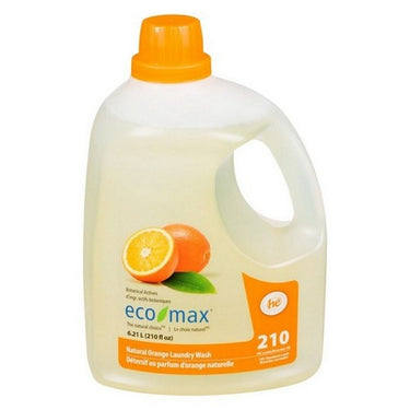 Eco-Max, Laundry Wash Natural Orange, 6.2 Liters (Case Of 2)