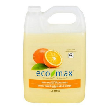 Eco-Max, Ultra Dish Wash Refill Natural Orange, 4 Liters (Case Of 2)