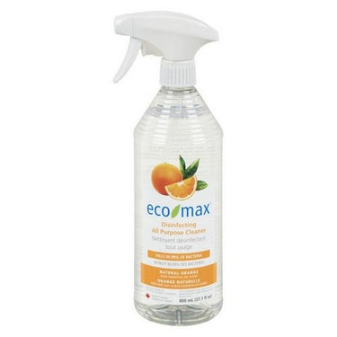 Eco-Max, Disinfecting All Purpose Cleaner Spray Natural Orange, 800 Ml (Case Of 4)