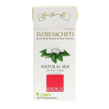 Natural Biodegradable Silk Anywhere Floss 20 Count by Radius