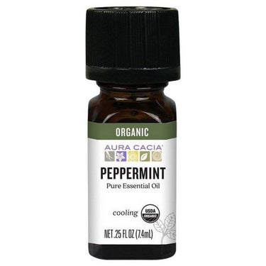 Organic Essential Oil Peppermint 7.4 Ml by Aura Cacia