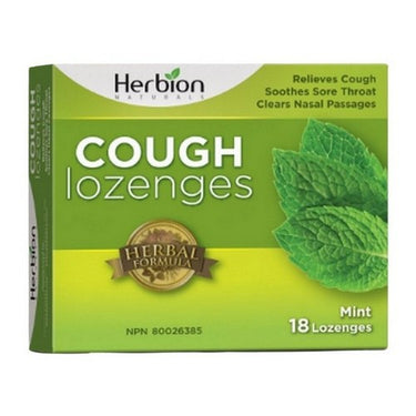 Cough Lozenges Mint 18 Count by Herbion