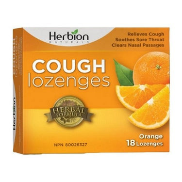 Cough Lozenges Orange 18 Count by Herbion