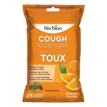 Cough Lozenges Orange 25 Count by Herbion