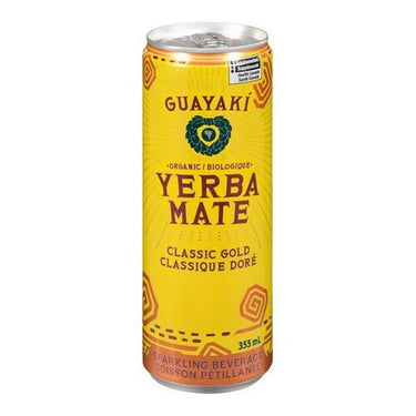 Organic Yerba Mate Sparkling Classic Gold 355 Ml X 12 by Guayaki