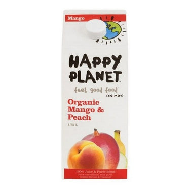 Organic Mango And Peach Juice 1.75 Liters X 6 by Happy Planet