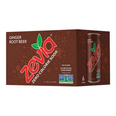 Ginger Root Beer Zero Sugar 355 Ml X 6 (Case Of 4) by Zevia
