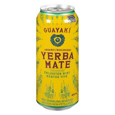 Organic Yerba Mate Enlighten Mint 458 Ml X 12 by Guayaki