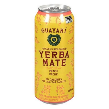 Organic Yerba Mate Peach 458 Ml X 12 by Guayaki