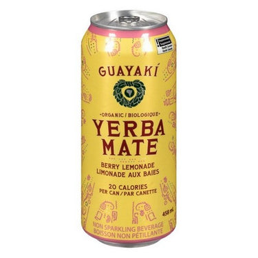 Organic Yerba Mate Berry Lemonade 458 Ml X 12 by Guayaki