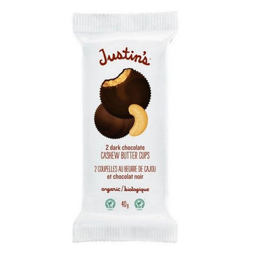 Organic Dark Chocolate Cashew Butter Cups 40 Grams X 12 by Justin's