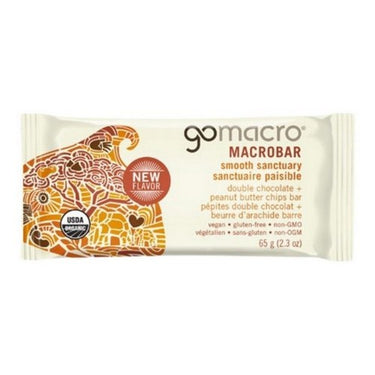 Organic Double Chocolate And Peanut Butter Chips Protein Bar 65 Grams X 12 by Gomacro