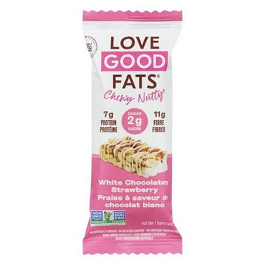 Chewy Nutty White Chocolatey Strawberry 40 Grams X 12 by Love Good Fats