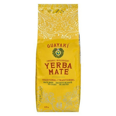 Organic Yerba Mate Traditional Tea Bags 7.9 Oz X 75 Count (Case Of 6) by Guayaki