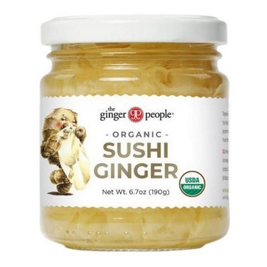 Organic Natural Pickled Ginger Sushi 190 Grams X 12 by Ginger People