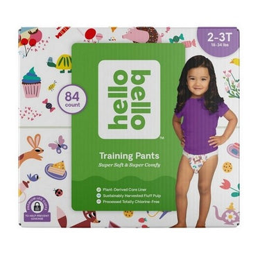 Training Pants Club Box Sugar Rush And Tea Time 2T-3T (18–34 Pounds) 84 Count by Hello Bello