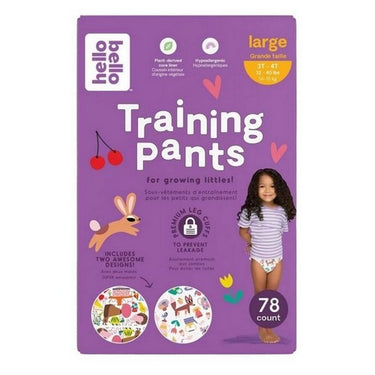 Training Pants Club Box For Girls And Boys Size Large Sugar Rush Tea Time 3T-4T (32–40 Pounds) 78 Count by Hello Bello