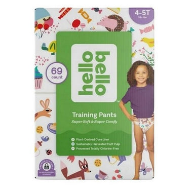 Training Pants Club Box Size Extra Large For Girls And Boys 4T–5T (38+ Pounds) 69 Count by Hello Bello