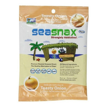 Organic Seaweed Snacks Toasty Onion 15 Grams X 16 by Seasnax