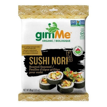 Organic Sushi Nori Roasted Seaweed 23 Grams X 12 by Gimme