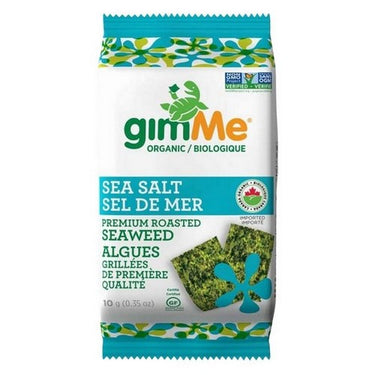 Organic Roasted Seaweed Sea Salt 10 Grams X 12 by Gimme