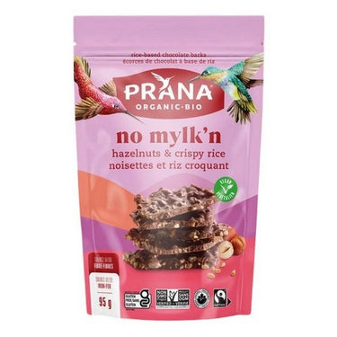 Organic Chocolate Bark With Hazelnuts And Crispy Rice 95 Grams X 8 by Prana