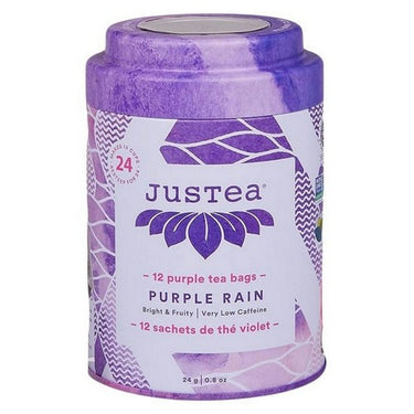 Purple Rain Pyramid Compostable Tea 0.8 Oz X 12 Packets (Case Of 6) by JusTea