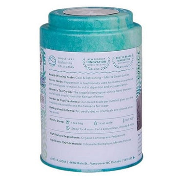 Peppermint Detox Pyramid Herbal Tea 0.5 Oz X 12 Packets (Case of 6) by JusTea