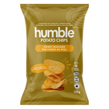 Organic Honey Mustard Potato Chips 135 Grams X 12 by Humble Potato Chips
