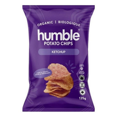 Organic Ketchup Potato Chips 135 Grams X 12 by Humble Potato Chips
