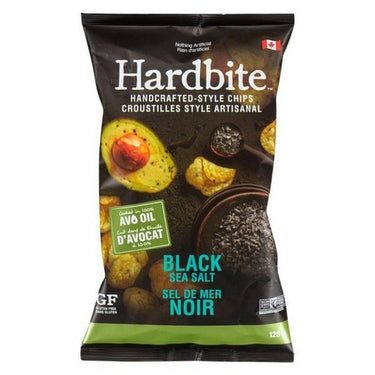 Avocado Oil Black Sea Salt Potato Chips 128 Grams X 15 by Hardbite
