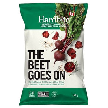 The Beet Goes On Pickled Pepper Dill Beet Chips 150 Grams X 15 by Hardbite