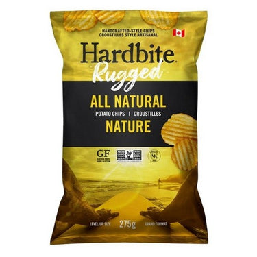 Rugged All Natural Potato Chips 275 Grams X 12 by Hardbite