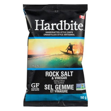 Rock Salt And Vinegar Potato Chips 50 Grams X 30 Count by Hardbite