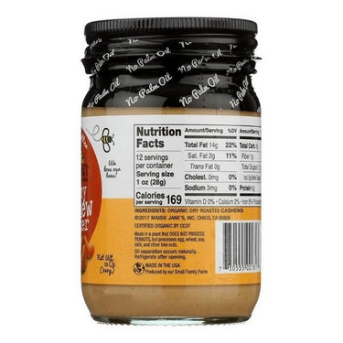 Organic Creamy Cashew Butter 340 Grams X 6 by Maisie Janes