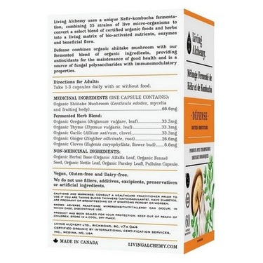 Kefir Kombucha Fermented Blend Defense Immune Support 60 Count by Living Alchemy