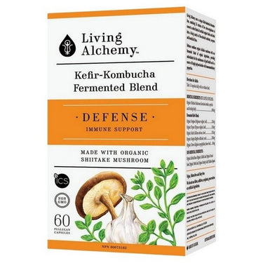 Kefir Kombucha Fermented Blend Defense Immune Support 60 Count by Living Alchemy