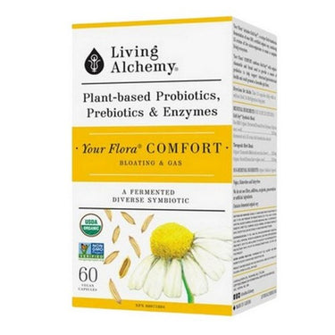 Your Flora Comfort Bloating And Gas 60 Count by Living Alchemy