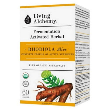 Fermentation Activated Herbal Rhodiola Alive 60 Count by Living Alchemy